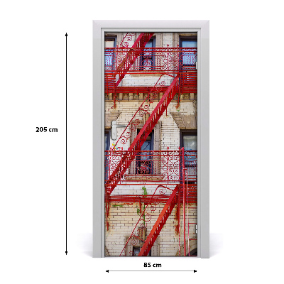 Selbstklebendes wandbild an der wand Italienisch haus