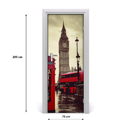 Selbstklebendes wandbild an der wand Big ben, london