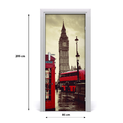 Selbstklebendes wandbild an der wand Big ben, london