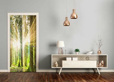 Selbstklebendes wandbild an der wand Sun im wald