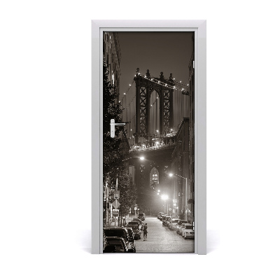 Selbstklebendes wandbild an der wand Manhattan new york city