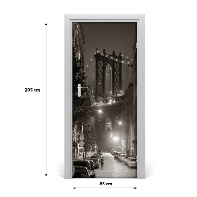 Selbstklebendes wandbild an der wand Manhattan new york city