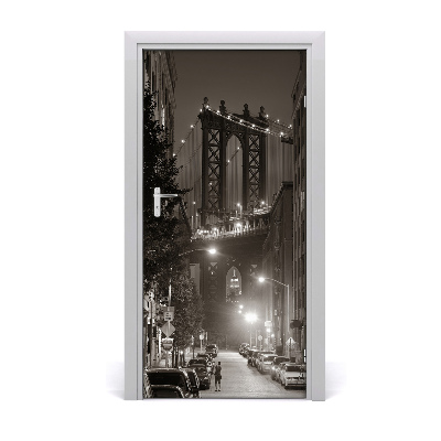 Selbstklebendes wandbild an der wand Manhattan new york city