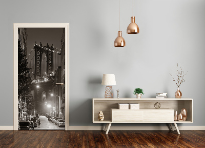 Selbstklebendes wandbild an der wand Manhattan new york city