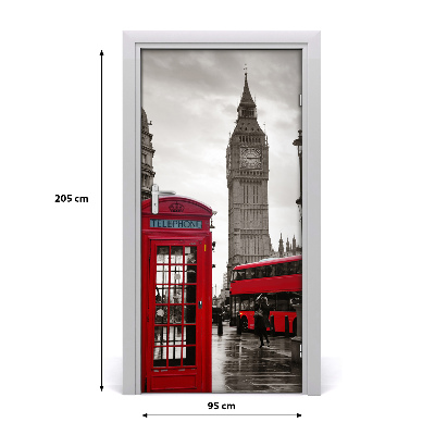 Selbstklebendes wandbild an der wand Big ben, london