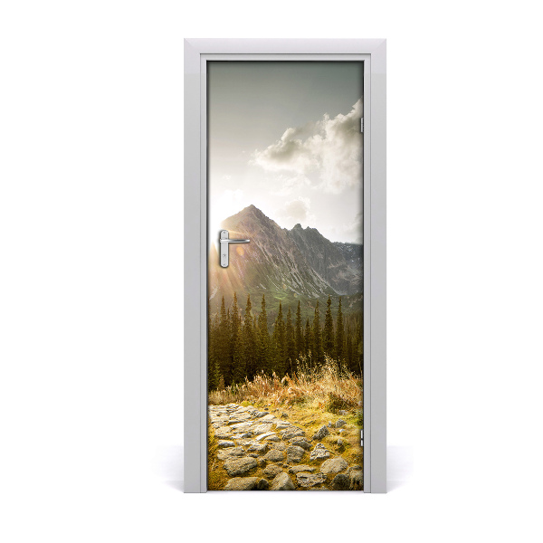 Selbstklebendes wandbild an der wand Sunset tatra