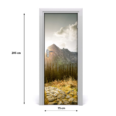 Selbstklebendes wandbild an der wand Sunset tatra