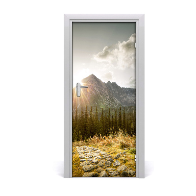 Selbstklebendes wandbild an der wand Sunset tatra