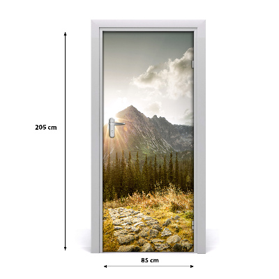 Selbstklebendes wandbild an der wand Sunset tatra