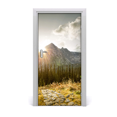 Selbstklebendes wandbild an der wand Sunset tatra