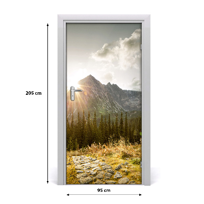 Selbstklebendes wandbild an der wand Sunset tatra