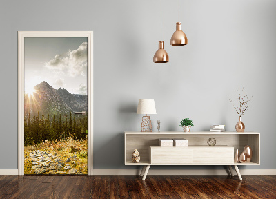 Selbstklebendes wandbild an der wand Sunset tatra