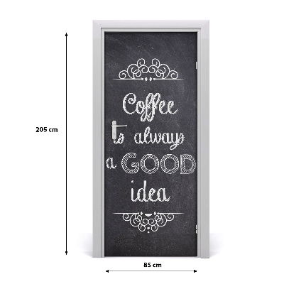 Selbstklebendes wandbild an der wand Kaffee collage