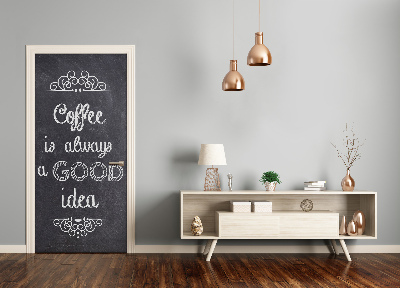 Selbstklebendes wandbild an der wand Kaffee collage