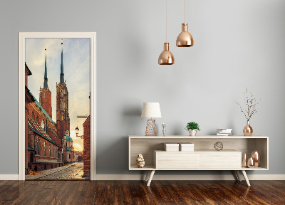 Selbstklebendes wandbild an der wand Breslau polen