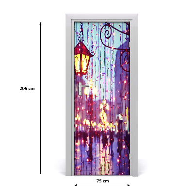 Selbstklebendes wandbild an der wand Lichter in