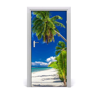 Selbstklebendes wandbild an der wand Tropischer strand