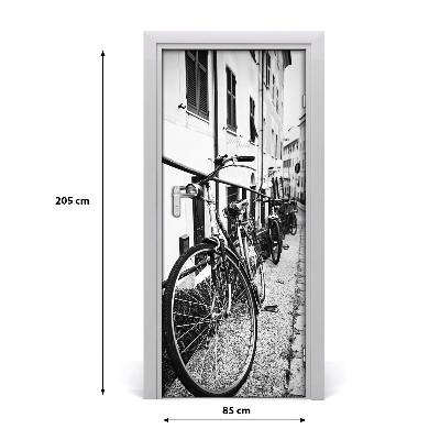 Selbstklebendes wandbild an der wand City-bikes