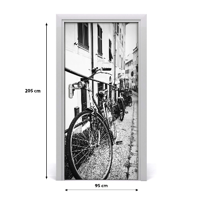 Selbstklebendes wandbild an der wand City-bikes