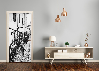 Selbstklebendes wandbild an der wand City-bikes