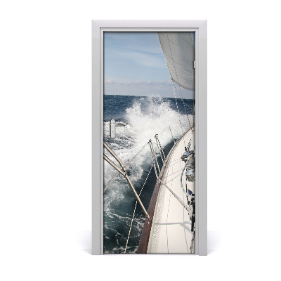 Selbstklebendes wandbild an der wand Yacht auf dem meer