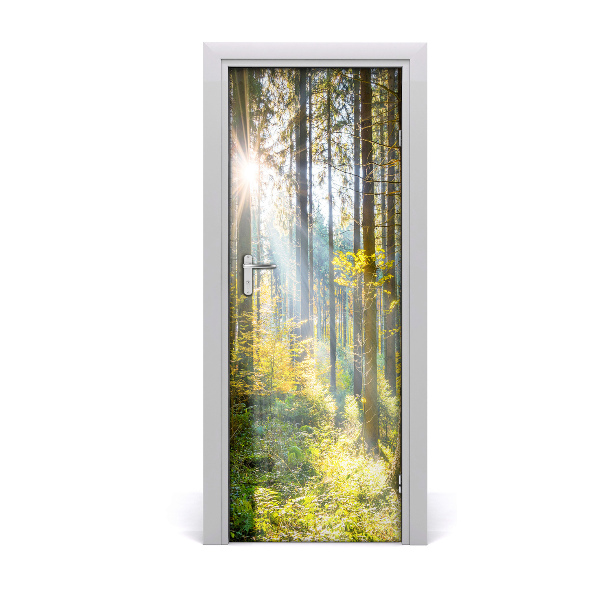 Selbstklebendes wandbild an der wand Sun im wald