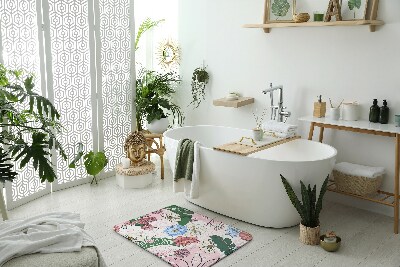 Badezimmer teppich Farbenfrohe Blumen