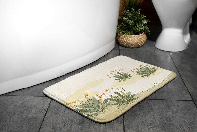 Teppich badezimmer Pflanzen Blumen