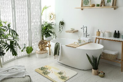 Teppich badezimmer Pflanzen Blumen