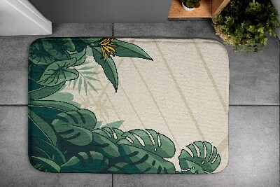 Badezimmer teppich Monsterpflanzen