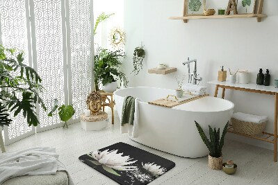 Badezimmer teppich Wasserlilien Blumen