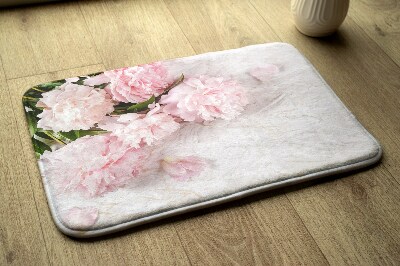 Badezimmer teppich Blüten Nelken