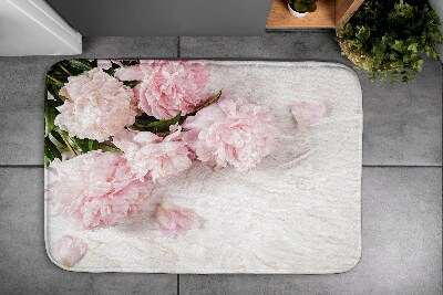 Badezimmer teppich Blüten Nelken