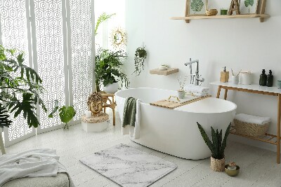 Badezimmer matte weisser Marmor