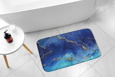 Badezimmer teppich Blauer Marmor