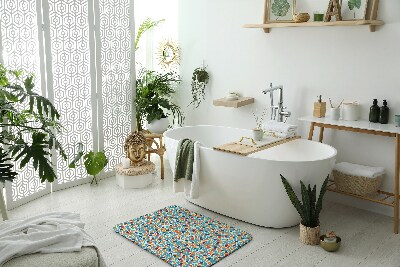 Badezimmer matte Farbenfrohe Abstraktion
