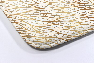 Badezimmer teppich Goldenes Blättermuster
