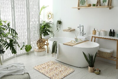 Badezimmer teppich Goldenes Blättermuster