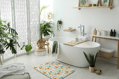 Badezimmer teppich Blumenmuster