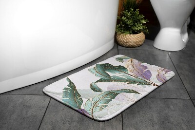 Badezimmer teppich Blätter