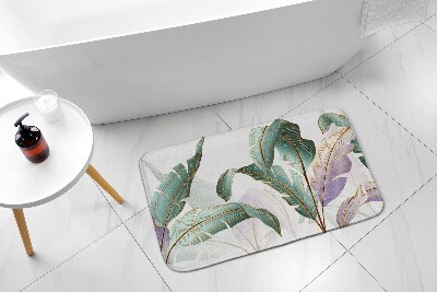Badezimmer teppich Blätter