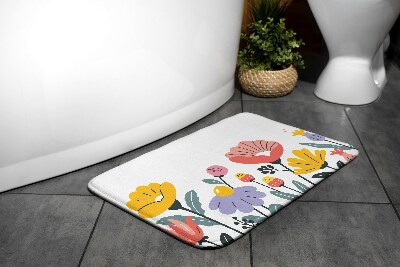 Badezimmer teppich Blumen
