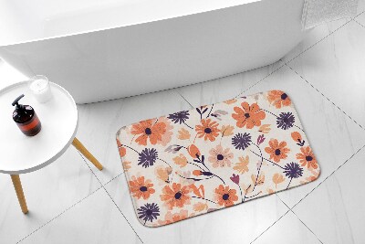 Teppich badezimmer Blumenmuster