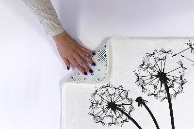 Badezimmer teppich Löwenzahnblüten