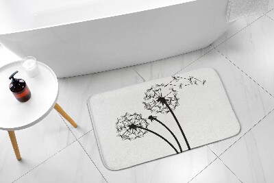 Badezimmer teppich Löwenzahnblüten