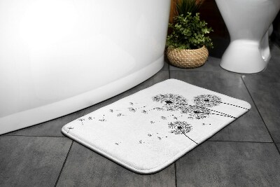 Badezimmer teppich Löwenzahnblumen