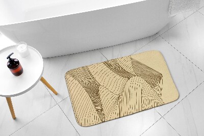 Badezimmer matte Geometrische Wüste