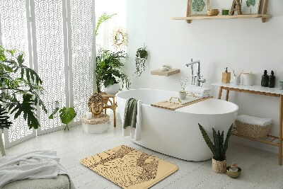 Badezimmer matte Geometrische Wüste