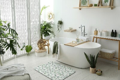Badezimmer teppich Eukalyptusblätter
