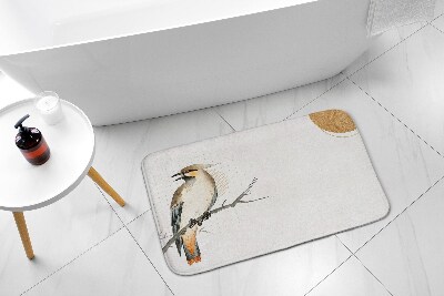 Badezimmer teppich Vogel auf einem Ast